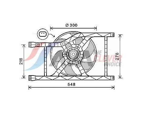 Ventilador de refrigeración FT7593 Ava Quality Cooling