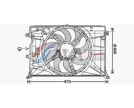 Ventilador de refrigeración FT7611 Ava Quality Cooling