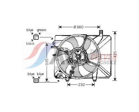 Ventilador de refrigeración HY7511 Ava Quality Cooling