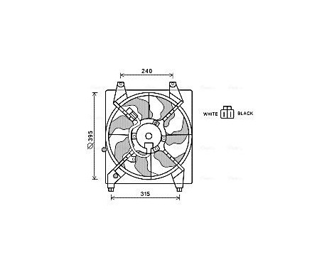 Ventilador de refrigeración HY7528 Ava Quality Cooling