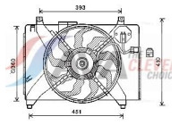 Ventilador de refrigeración HY7536 Ava Quality Cooling