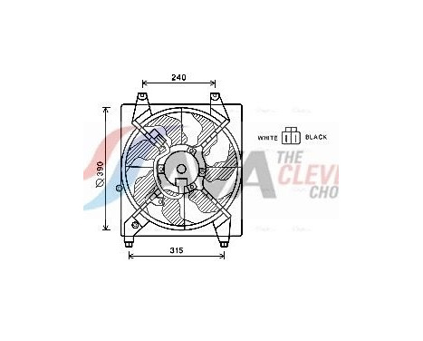 Ventilador de refrigeración HY7543 Ava Quality Cooling