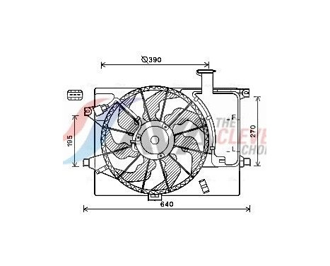 Ventilador de refrigeración HY7567 Ava Quality Cooling