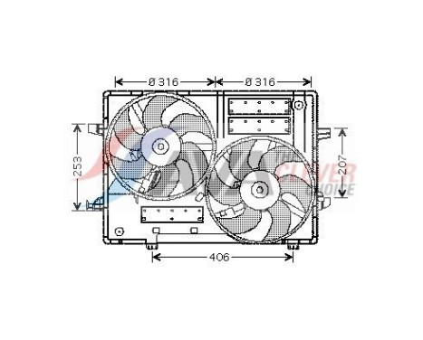 Ventilador de refrigeración JR7501 Ava Quality Cooling