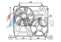 Ventilador de refrigeración KA7529 Ava Quality Cooling
