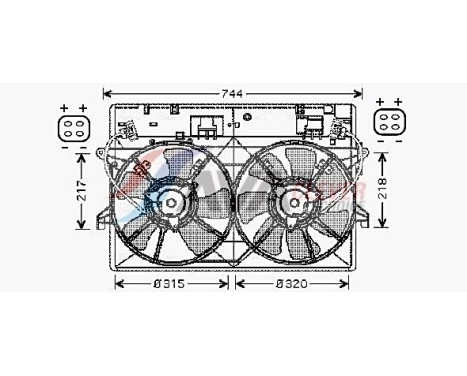 Ventilador de refrigeración MZ7524 Ava Quality Cooling