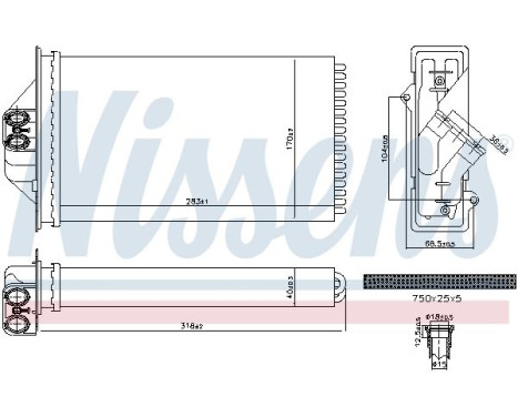Radiateur de chauffage, chauffage intérieur