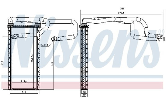 Radiateur de chauffage, chauffage intérieur