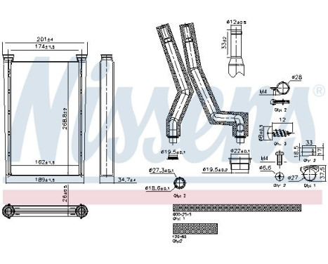 Radiateur de chauffage, chauffage intérieur