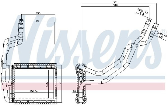 Radiateur de chauffage, chauffage intérieur