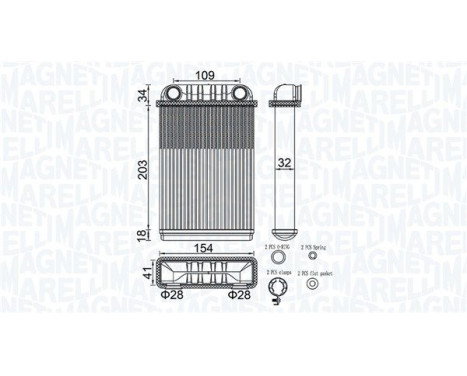 Radiateur de chauffage, chauffage intérieur