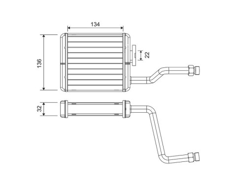 Radiateur de chauffage, chauffage intérieur