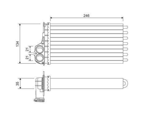 Radiateur de chauffage, chauffage intérieur