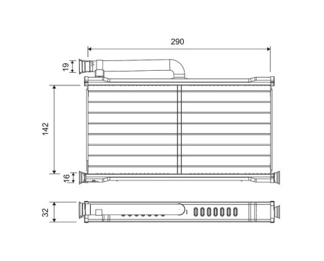 Radiateur de chauffage, chauffage intérieur