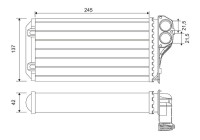Radiateur de chauffage, chauffage intérieur