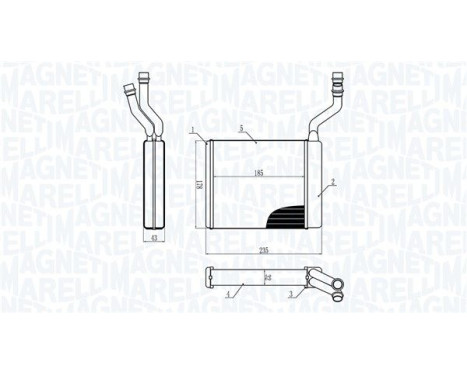 Radiateur de chauffage, chauffage intérieur