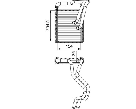 Radiateur de chauffage, chauffage intérieur