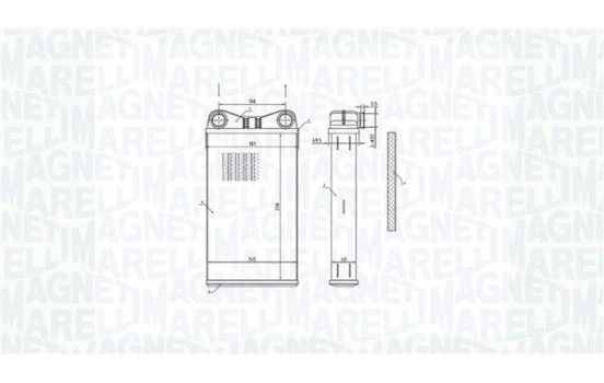 Radiateur de chauffage, chauffage intérieur