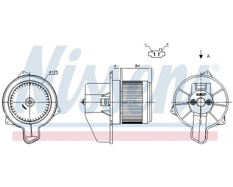 Moteur électrique, pulseur d'air habitacle 87306 Nissens, Image 6