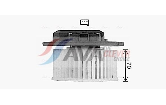 Moteur électrique, pulseur d'air habitacle CT8082 Ava Quality Cooling, Image 2