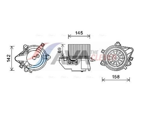 Moteur électrique, pulseur d'air habitacle FT8430 Ava Quality Cooling