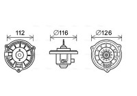 Moteur électrique, pulseur d'air habitacle HY8362 Ava Quality Cooling