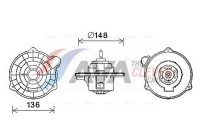 Moteur électrique, pulseur d'air habitacle HY8404 Ava Quality Cooling