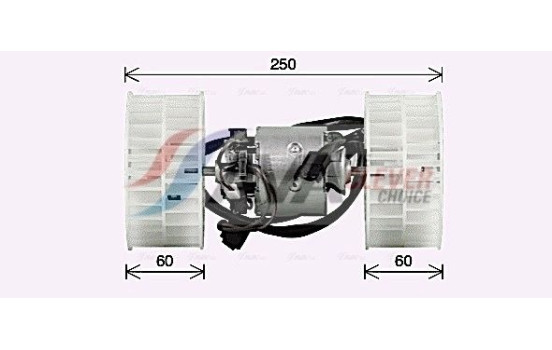 Moteur électrique, pulseur d'air habitacle MS8768 Ava Quality Cooling, Image 2