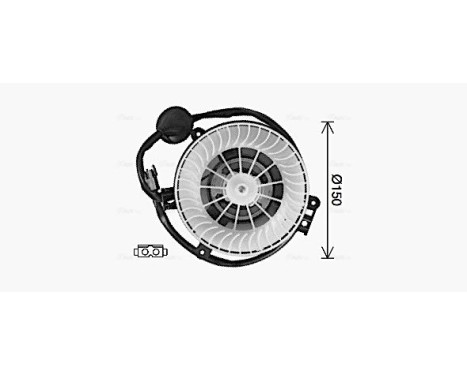 Moteur électrique, pulseur d'air habitacle MS8771 Ava Quality Cooling, Image 2