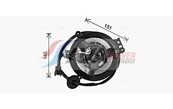 Moteur électrique, pulseur d'air habitacle MS8771 Ava Quality Cooling, Image 3