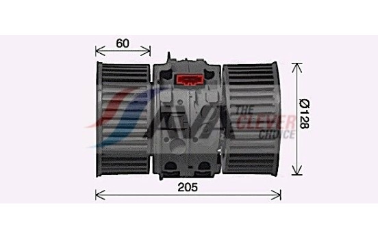 Moteur électrique, pulseur d'air habitacle RT8654 Ava Quality Cooling, Image 2