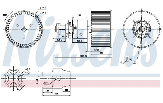 Pulseur d'air habitacle 87149 Nissens, Image 6