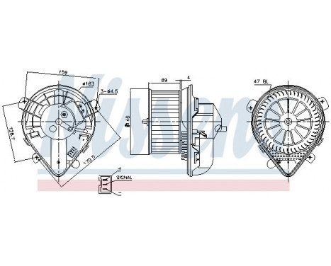 Pulseur d'air habitacle 87178 Nissens, Image 6