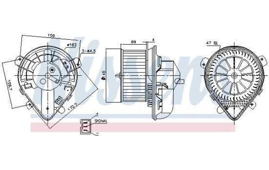 Pulseur d'air habitacle 87178 Nissens, Image 6