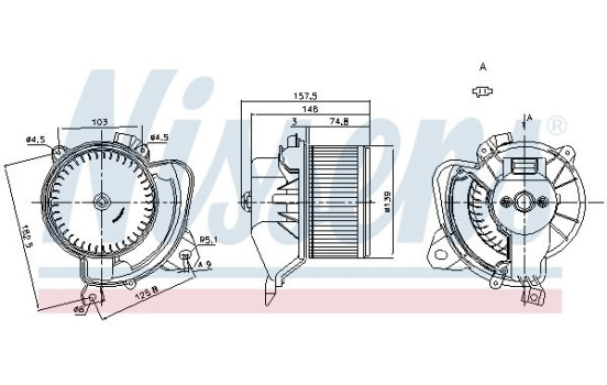 Pulseur d'air habitacle 87243 Nissens, Image 6