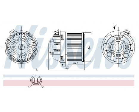 Pulseur d'air habitacle 87257 Nissens, Image 5