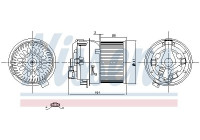 Pulseur d'air habitacle 87258 Nissens