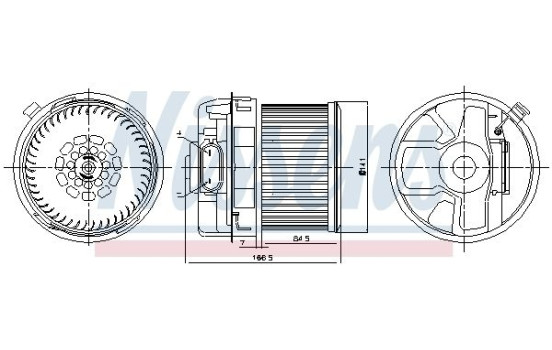 Pulseur d'air habitacle 87260 Nissens, Image 6