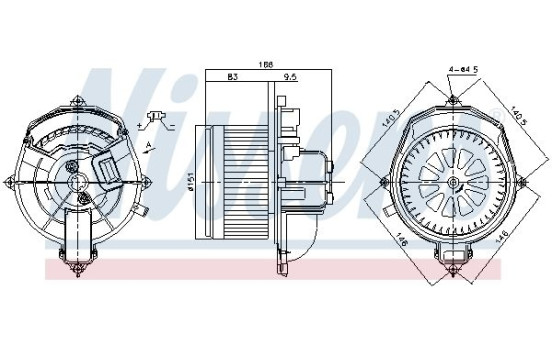 Pulseur d'air habitacle 87288 Nissens, Image 6