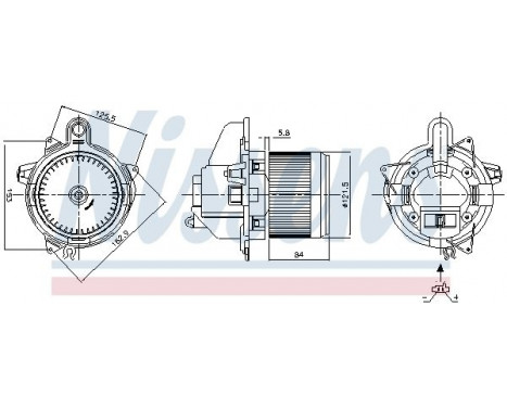 Pulseur d'air habitacle 87359 Nissens, Image 6