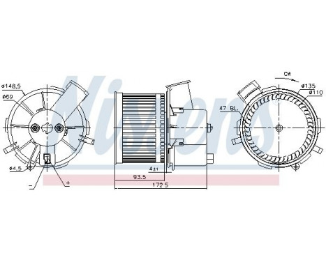 Pulseur d'air habitacle 87405 Nissens, Image 5