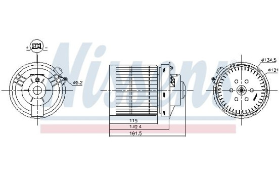 Pulseur d'air habitacle 87530 Nissens, Image 6