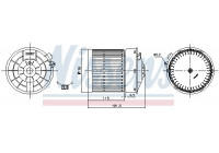 Pulseur d'air habitacle 87722 Nissens