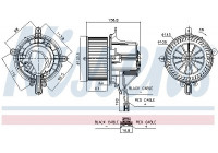 Pulseur d'air habitacle 87760 Nissens