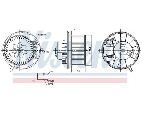 Pulseur d'air habitacle 87762 Nissens