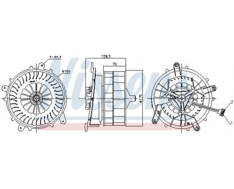 Pulseur d'air habitacle 87789 Nissens, Image 6