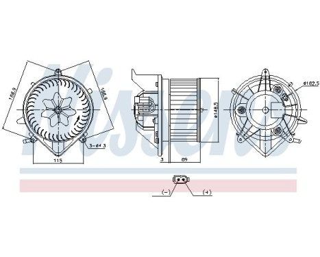 Pulseur d'air habitacle 87840 Nissens, Image 5