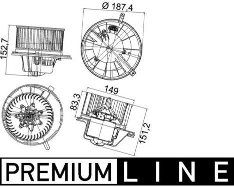 Pulseur d'air habitacle BEHR *** PREMIUM LINE ***