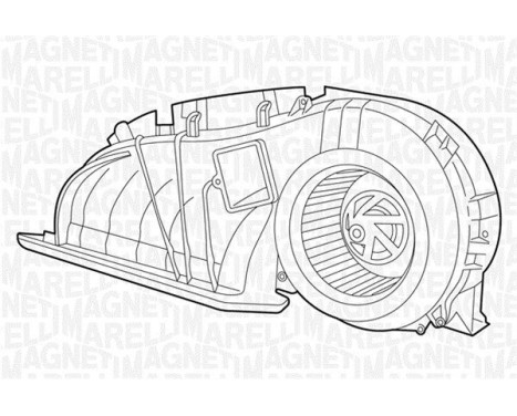 Ventilateur de chauffage 069401324010 Magneti Marelli