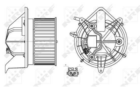 Ventilateur de chauffage 34157 NRF, Image 2